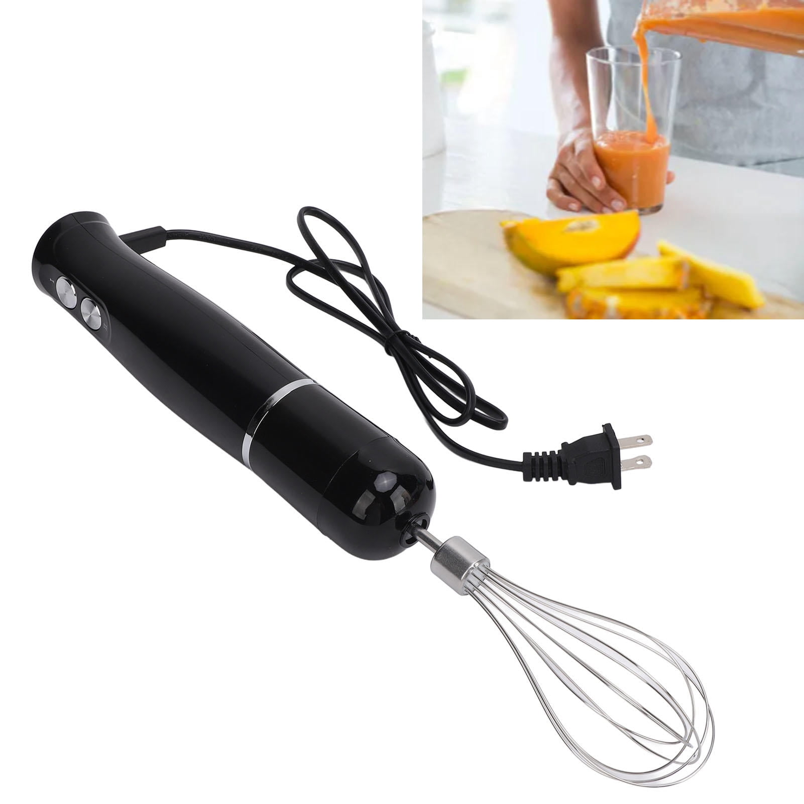 Suodoka 4‑in‑1 Handheld Food Processor & Blender – 2‑Speed High‑Power Motor, Low‑Noise, Portable Stick Design for Baby Food, Egg Mixing, Juicing & Milkshakes