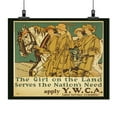 thumbnail image 2 of Print: The Girl On The Land Serves The Nation's Need Apply Y.W.C.A. Land, 2 of 4