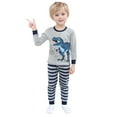 thumbnail image 4 of Teen Pajama Dinosaur Pajamas Long Sleeve Crewneck Kids Sleepwear Sets Kids Christmas Pajamas Boys 12-13 Years, 4 of 8