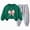 H234-Dark Green, variant on TOWED22 Toddler Baby Girl Boy Outfits Clothing Set 2pcs Long Sleeve Graphic Print T Shirt and Joggers Pants Fall Winter Clothes Casual(Light Green,4-5 Y)