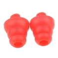 thumbnail image 3 of TISHITA 4 Paires de Bouchons d'Oreilles Réutilisables en Silicone pour Voyage, Réduction de Bruit - Rouge, as, 3 of 5