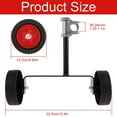 thumbnail image 3 of AMERTEER Support Wheels Auxiliary Wheels Lawn Mower Support Wheel 26-28mm Portable String Trimmer Wheel Mower Attachment for Weed Trimmer Grass Cutter Gas String Trimmer, 3 of 9