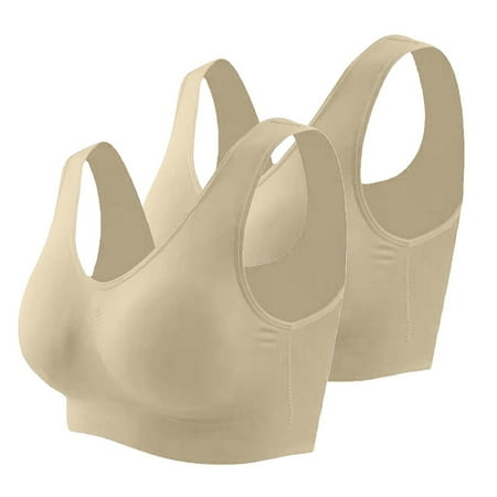 DondPO Bras for Women Bra Plus Bra Thin Size Full Cup Tops Large Color Sports Women Bra Women s Blouse Womens Wireless Bras Minimizer Bras For Women Brown XL Clearance