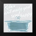 thumbnail image 2 of Villa, Mlli 12x12 Black Modern Framed Museum Art Print Titled - Soul Happy, 2 of 5