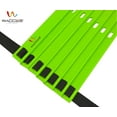 thumbnail image 3 of Wacces Speed Super Flat Adjustable Speed Agility Ladder for Soccer, Speed, Football, Fitness with Free Carry Bag - 20 Rungs Green, 3 of 8