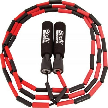 BodySport Beaded Jump Rope - Expand Your Workout Routine - Foam Handles for Firm Grip - 9 Ft.