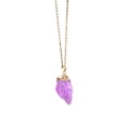 thumbnail image 1 of PVCS 1 Pce Collier en Cristal de Pierre Naturelle Pendentif en Quartz Plaqué Or, 1 of 8