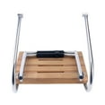 thumbnail image 2 of Pactrade Marine Platform Ladder, Stainless Steel Inboard Teak, 2 of 4