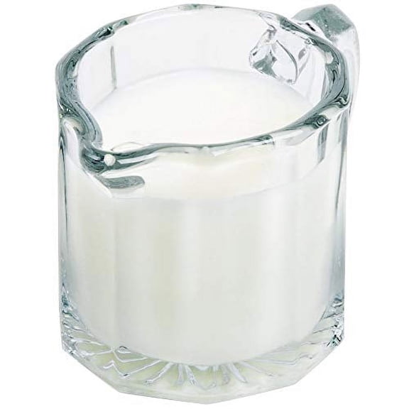 Classics Collection Glass Creamer for Coffee & Tea or Maple Syrup Serving 2.5 oz