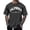 Dark Gray, variant on Mens Short Sleeve Crew Neck Tee Shirt LA Letter Print Breathable Casual Urban West Coast Style T-Shirts