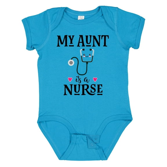 Inktastic My Aunt is a Nurse Girls Baby Bodysuit