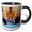 Black/White, variant on 3drose, Image of Main Plaza on Ship with Musicians Playing, 11oz Magic Transforming Mug
