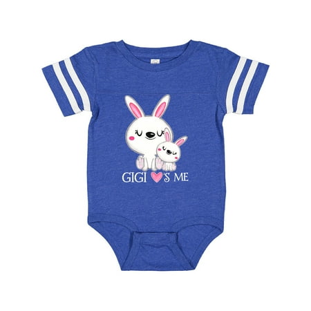 

Inktastic Gigi Loves Me- bunny family Gift Baby Boy or Baby Girl Bodysuit