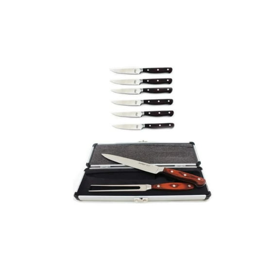 BergHOFF Pakka 8pc Cut Set : 6pc Stk & 2pc Carv Sets