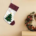 thumbnail image 4 of Large Christmas Stocking, Cute Animal Hanging Stocking with Knitted Cuff, 1 Piece Xmas Stocking, Holiday Christmas Tree Fireplace Decor, Style G, for Festive Season, 4 of 6