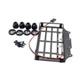 thumbnail image 2 of bedienty Roof Rack Luggage Carrier with LED Metal Light for MN 82 1/12 RC Crawler Car round light round light, 2 of 2