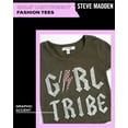thumbnail image 3 of Steve Madden Girls' Shirt - Casual Short Sleeve Fashion Logo T-Shirt for Girls - Kids' Graphic Tee - Youth Top (4-16), 3 of 7