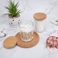 thumbnail image 2 of Juego dispensador de vidrio con soporte Qtip BKYFPQ, 2 tarros de boticario, 2 of 7