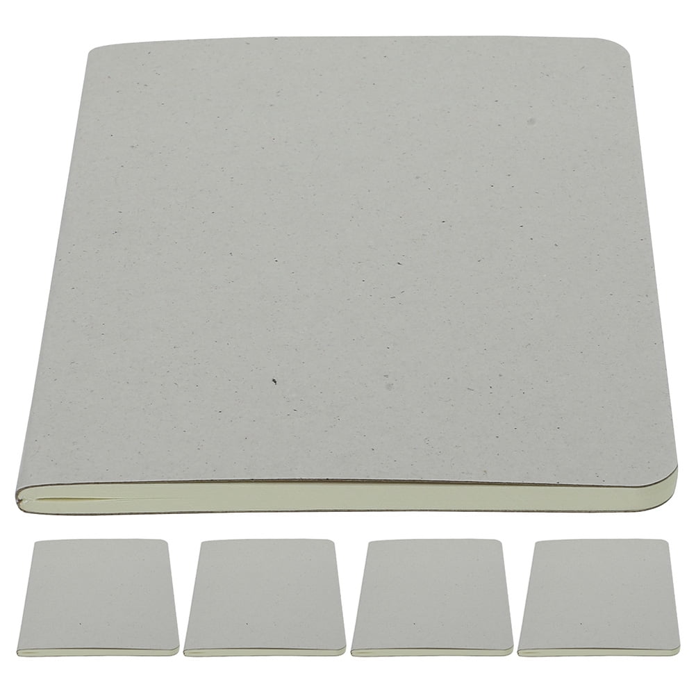 HONMEET 5Pcs Portable Grey Sketchbook Lightweight Watercolor Drawing Book for Painting