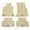 Beige, variant on Ikon Motorsports Floor Mats Compatible with 2019-2025 Genesis G70 RWD Beige Nylon Car Floor Mats Carpet 1st 2nd Row 4PCS Set
