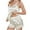 White1, variant on Diufon Cami Pjs Sets for Women Heart Printed Round Neck Sleeveless Sleepwear Tops Bow Shorts