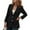 Black, variant on Womens Blazer Jacket,Womens Blazer Jacket,British Style Elegant Long Sleeve Loose Fit Trench Jacket Coat for Casual and Wear - White