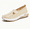 Beige, variant on KAQ Women’s Woven Knit Comfort Walking Sneakers, Curved Arch Cushioned Insole, Breathable Lightweight Slip-On Casual Sport Shoes
