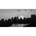 thumbnail image 3 of Pica, Jeff 14x9 Black Modern Framed Museum Art Print Titled - Panorama of NYC I, 3 of 5