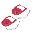 thumbnail image 1 of 2Pcs High Performances Toilet Flapper Rubber Toilet Flapper Replacement Water Saving Toilet Flapper with Stainless Chain, 1 of 4