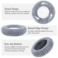 thumbnail image 6 of Exclusivo Mezcla Calming Donut Dog Bed with Non-Slip Bottom, 24 inches Cozy Fluffy Faux Rabbit Fur Round Pet Bed for Medium Dogs, Light Grey, 6 of 6