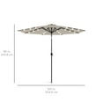 thumbnail image 7 of Best Choice Products 10ft Solar LED Lighted Patio Umbrella w/ Tilt Adjustment, UV-Resistant Fabric - Beige, 7 of 7
