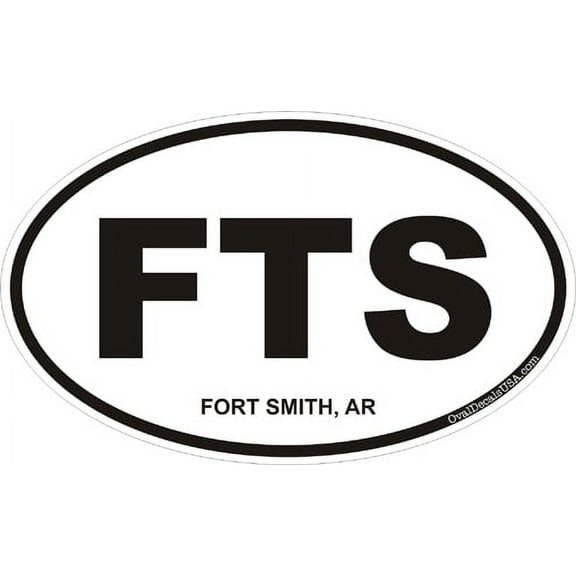 3.8 Inch Fort Smith Arkansas Oval Decal