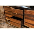 thumbnail image 3 of Maklaine Contemporary Wood 2-Drawer Accent Cabinet with Metal Base in Walnut, 3 of 7