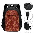 thumbnail image 3 of Fotbe Christmas Tree On A Red Background Mochila con Estampado y Puerto USB para Hombre y Mujer, Mochila Antirrobo, Mochila de Viaje, Mochila Escolar, Mochila Universitaria, 3 of 7