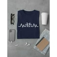 thumbnail image 3 of Cycling Heartbeat Men T-Shirt, Male 3X-Large, 3 of 4
