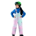 thumbnail image 4 of Ruyang Kids Thermal Snow Pants Boys Girls Winter Waterproof Trousers Thick Warm Ski Overalls Windproof Elastic Snowsuit, 4 of 7