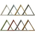 thumbnail image 5 of Ekena Millwork Set of 3, Triangle, Open Back, Vintage Farmhouse Shadow Box Shelves, Barnwood Decor Collection, Chalk Dust White, 5 of 15