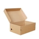 thumbnail image 2 of Caja de zapatos, caja de papel, lote pequeño, caja de zapatos de papel kraft, caja de almacenamiento de embalaje exprés corrugado con solapa plegable, 2 of 4
