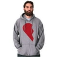 thumbnail image 4 of Other Half Heart Cute Matching Set Unisex Plus Fleece Graphic Hoodie Brisco Brands 2X, 4 of 5