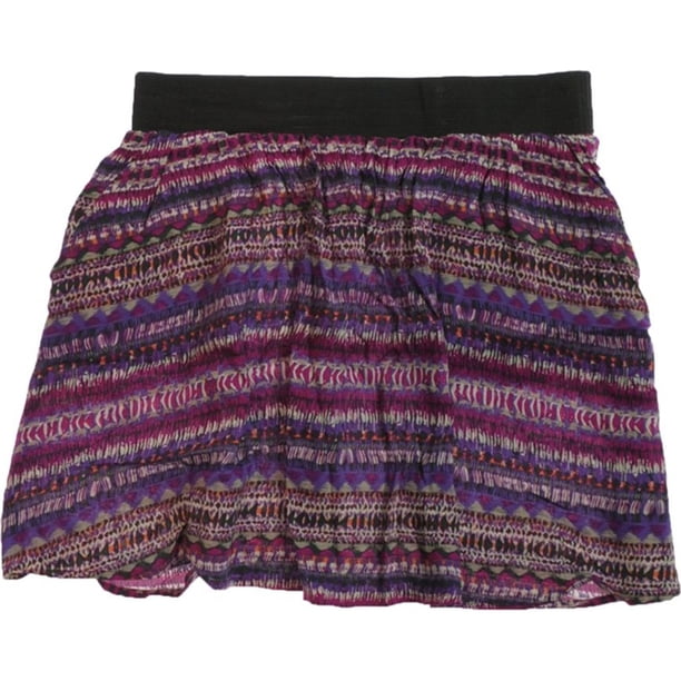 Minifalda de rayón con estampado geométrico Ecko Unltd morado extragrande