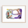 thumbnail image 2 of Feminine Wiles Series One #1 - Mixed Media Abstract Geometric Modern Art Pastel Minimalist Surrealism Unframed Wall Art Print 40 x 60 inches, 2 of 7