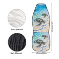 thumbnail image 7 of XYZCANDO Sea Turtle Front Car Seat Cover Set of 2 Tropical Automobile Front Seat Covers Easy to Install and Clean Suitable for Most Cars,SUV,Sedan, 7 of 7