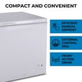 thumbnail image 3 of Kenmore 14.6 Cu. Ft Chest Freezer, 413L, Manual Defrost, Balanced Hinge Lid, Garage-Ready, White, Deep Freezer, 3 of 8