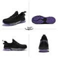 thumbnail image 6 of SPIEZ Women’s Composite Toe Safety Shoes with Air Cushion, ASTM F2412 Certified Puncture-Proof Work Sneakers, Comfortably for All-Day Wear-Black Purple Size 7, 6 of 8