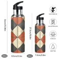 thumbnail image 2 of Yayeee 33oz Insulated Water Bottle Double Wall Stainless Steel with Flip Straw Lid, Checkered Pattern, 2 of 7
