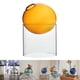 thumbnail image 5 of Contenedor moderno del tenedor Zulema del terrario hidropónico Alto naranja Jarrón floral de escritorio, 5 of 8
