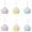 Light Blue,Pink,Yellow, variant on KOYPTL Christmas Tree Ornaments Set 6 Pcs Cupcake Candy Dessert Christmas Hanging Ornament for Xmas Tree 2.5 Inch Macaron Cupcake Christmas Decorations for Birthday Wedding Home Decor Party Supplies