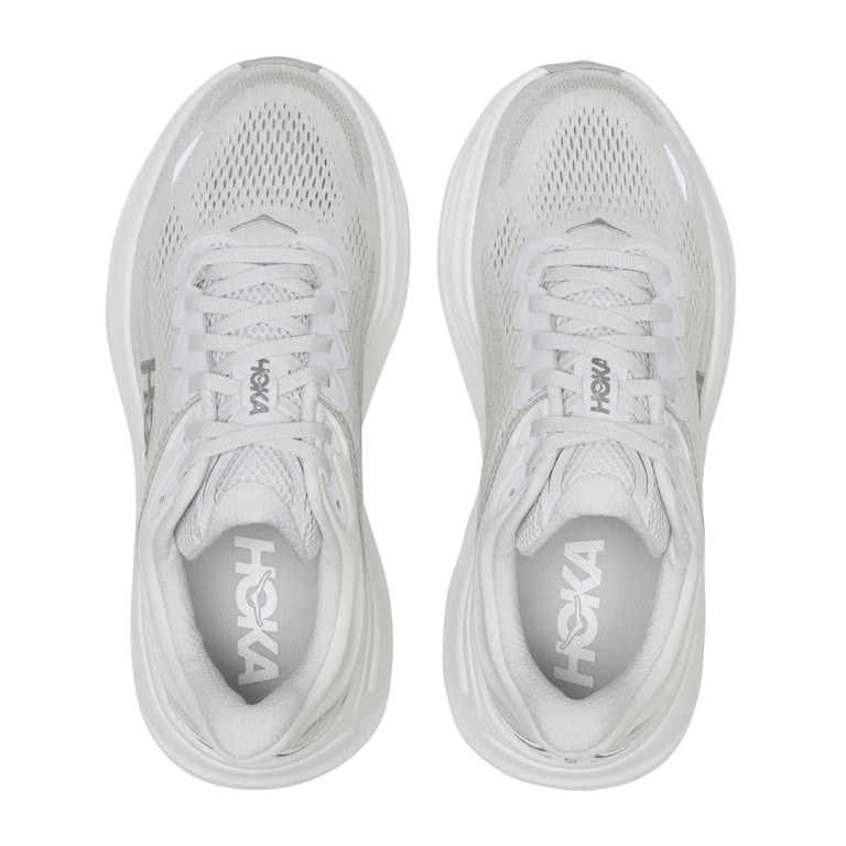 Hoka Bondi 9 Womens Running Shoe - Stardust/Silver - Walmart.com
