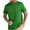 Green, variant on ZRGHAOYLQ Green Waffle Shirts for Men Plus Size Crewneck Shirt with Pockets Big and Tall Short Sleeve T Shirts