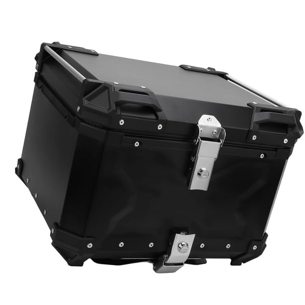 Baúl Superior Para Motocicleta, Bolsa Trasera De Aluminio 55 L Con Cerradura Seguridad, Estuche Impermeable Para Almacenamiento Viaje El Maletero La Motocicleta Para Equipaje